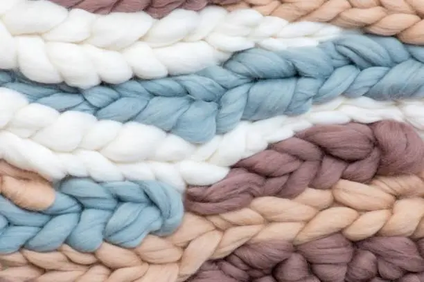 Large soft fluffy scandinavian pigtailes of yarn